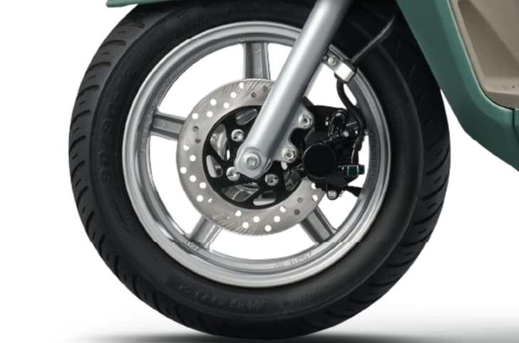 Disc brake is reserved for the top two variants and the base variant gets a drum unit